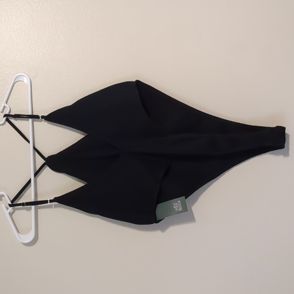 Wild Fable NWT Black Ribbed Thong Bodysuit XL - Picture 3 of 4